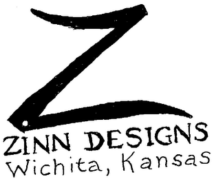 Z ZINN DESIGNS WICHITA, KANSAS logo