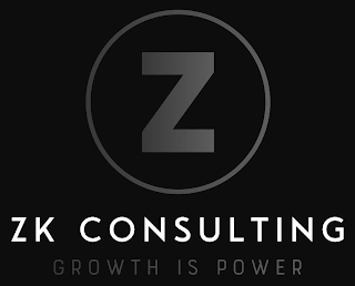 Z ZK CONSULTING GROWTH IS POWER logo