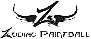 Z ZODIAC PAINTBALL logo