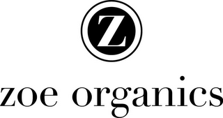 Z ZOE ORGANICS logo