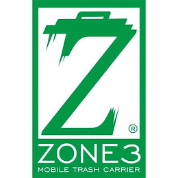 Z ZONE 3 MOBILE TRASH CARRIER logo