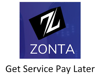 Z ZONTA GET SERVICE PAY LATER logo