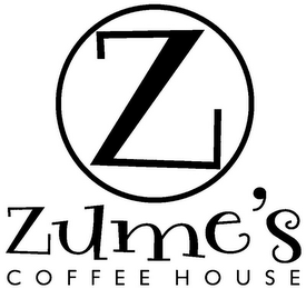 Z ZUME'S COFFEE HOUSE logo