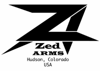 ZA ZED ARMS HUDSON, COLORADO USA logo