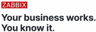 ZABBIX YOUR BUSINESS WORKS. YOU KNOW IT. logo
