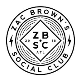 ZAC BROWN'S SOCIAL CLUB Z B S C ATL 2018 logo