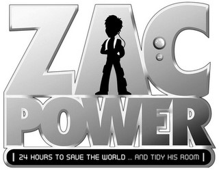 ZAC POWER  24 HOURS TO SAVE THE WORLD... AND TIDY HIS ROOM logo