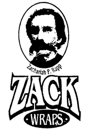 ZACK WRAPS ZACHARIAH P. RAPP logo