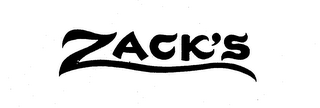 ZACK'S logo