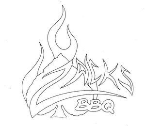 ZACKS BBQ logo
