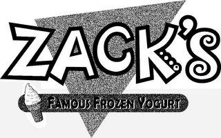 ZACK'S FAMOUS FROZEN YOGURT logo
