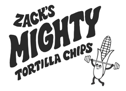 ZACK'S MIGHTY TORTILLA CHIPS logo