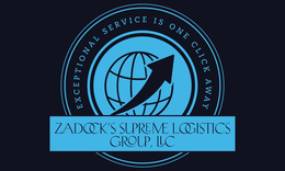 ZADOCK'S SUPREME LOGISTICS GROUP, LLC EXCEPTIONAL SERVICE IS ONE CLICK AWAY logo