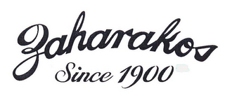 ZAHARAKOS SINCE 1900 logo