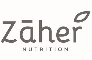 ZAHER NUTRITION logo