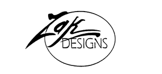 ZAK DESIGNS logo