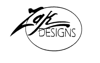 ZAK DESIGNS logo
