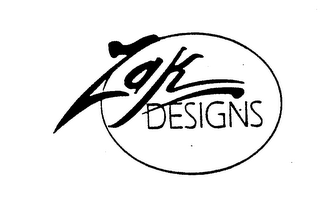 ZAK DESIGNS logo