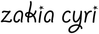 ZAKIA CYRI logo