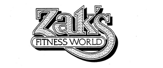ZAK'S FITNESS WORLD logo