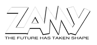 ZAMY THE FUTURE HAS TAKEN SHAPE logo