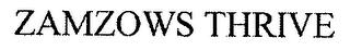 ZAMZOWS THRIVE logo
