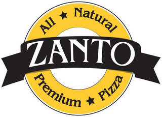 ZANTO ALL NATURAL PREMIUM PIZZA logo