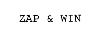 ZAP & WIN logo