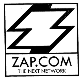 ZAP.COM THE NEXT NETWORK logo