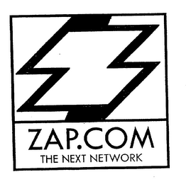 ZAP.COM THE NEXT NETWORK logo