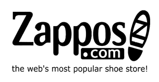 ZAPPOS.COM THE WEB'S MOST POPULAR SHOE STORE! logo