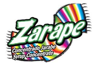 ZARAPE CONCENTRADO JARABE SYRUP CONCENTRATE logo