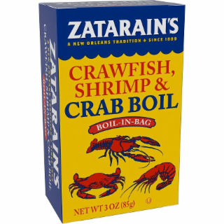 ZATARAIN'S A NEW ORLEANS TRADITION SINCE 1889 CRAWFISH, SHRIMP & CRAB BOIL BOIL-IN-BAG NET WEIGHT 3 OZ (85G) logo