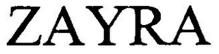 ZAYRA logo