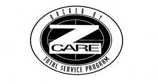ZCARE BACKED BY TOTAL SERVICE PROGRAM logo