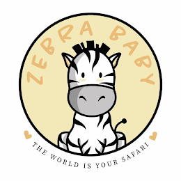 ZEBRA BABY THE WORLD IS YOUR SAFARI logo