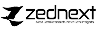 ZEDNEXT NEXT GEN RESEARCH. NEXT GEN INSIGHTS. Z logo