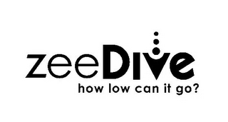 ZEEDIVE HOW LOW CAN IT GO? logo