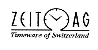 ZEIT AG TIMEWARE OF SWITZERLAND logo