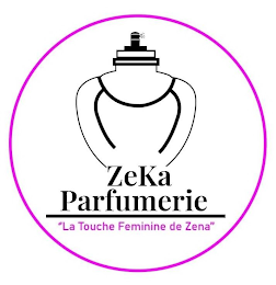 ZEKA PARFUMERIE " LA TOUCHE FEMININE DE ZENA" logo