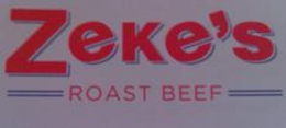 ZEKE'S ROAST BEEF logo