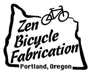 ZEN BICYCLE FABRICATION PORTLAND, OREGON logo