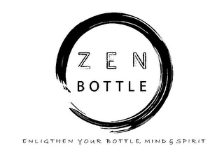 ZEN BOTTLE ENLIGHTEN YOUR BOTTLE, MIND & SPIRIT logo