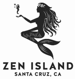 ZEN ISLAND SANTA CRUZ, CA logo