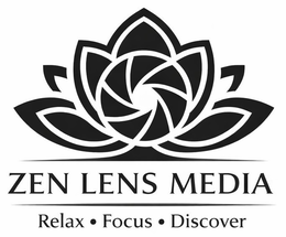 ZEN LENS MEDIA RELAX . FOCUS . DISCOVER logo