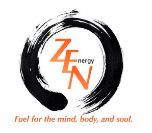 ZEN NERGY FUEL FOR THE MIND, BODY, AND SOUL. logo
