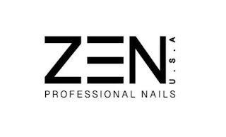 ZEN PROFESSIONAL NAILS U . S . A logo