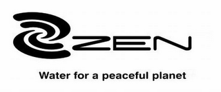 ZEN WATER FOR A PEACEFUL PLANET logo