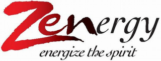 ZENERGY ENERGIZE THE SPIRIT logo