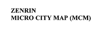 ZENRIN MICRO CITY MAP (MCM) logo